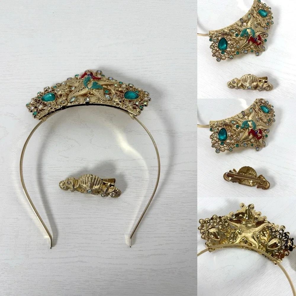 Disney Parks The Little Mermaid Tiara Deluxe Accessory-Metal‎ Costume Head Piece